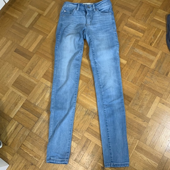 Garage High Waist Light Wash Skinny Jeans - Picture 4 of 9